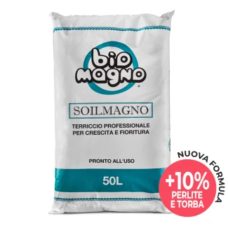 BMSOIL50 - BIOMAGNO - SOILMAGNO NEUE FORMEL GEBRAUCHSFERTIGES VORGEMISCHTES SUBSTRAT | 50L