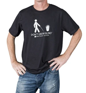 M7BLINDM - METHODE SIEBEN - "DON'T GROW BLIND" T-SHIRT GRÖSSE M