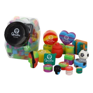 MAEX0153 - QNUBU - MIX SILIKONBEHÄLTER MIT ANZEIGE | GRÖSSE L 58St.