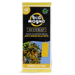 BMECOT02 - BIOMAGNO - ECOTRAP YELLOW CHROMOTROPIC TRAPPLE FOR AFIDS AND FRUIT MOSQUITOES | 10x22cm 10pcs.