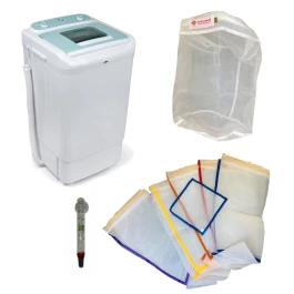 KBUBMED5PUEX - BUBBLEXTRACTOR KIT - GROSSE WASCHMASCHINE MIT 5 MEDIZINISCHEN NETZEN 20L BEUTEL