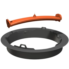 DFM315K - SECRET JARDIN - MOBILE PIPE FLANGE 315MM