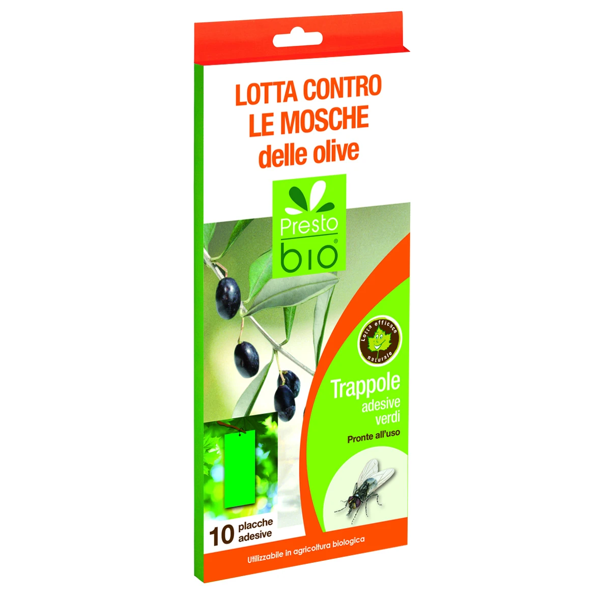 71824005PB - GREEN ADHESIVE CHROMOTROPIC OLIVE FLYTRAP 10 PIECES