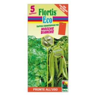 1333020 - ORANGE ADHESIVE CHROMOTROPIC TRAP 5 PIECES FLORTIS AGAINST WHITEFLY