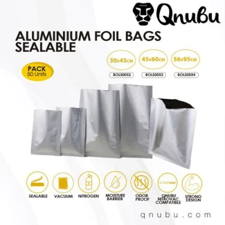 QNUBU - SEALABLE ALUMINIUM FOIL BAG | 45x60cm 1pz