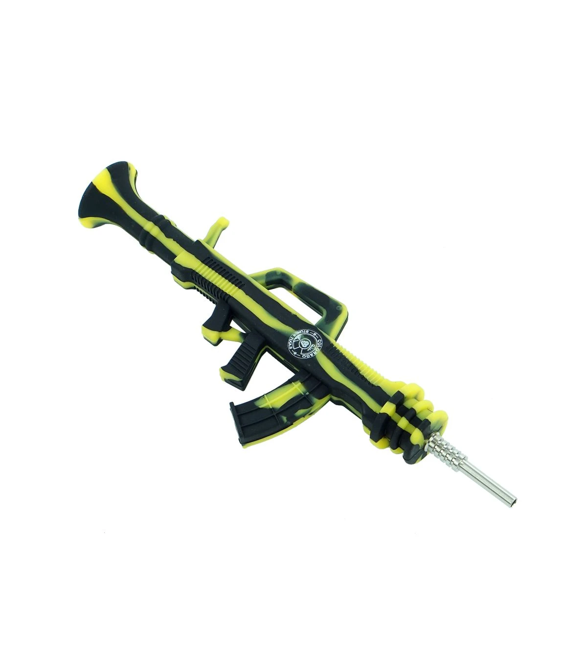 MAEX0151 - QNUBU - SILICONE NECTAR COLLECTOR "AK47" WITH TITANIUM TIP | 24 CM