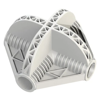 SECRET JARDIN - JOINT CORNER 4 AXES X SHAPE | Ø 30mm