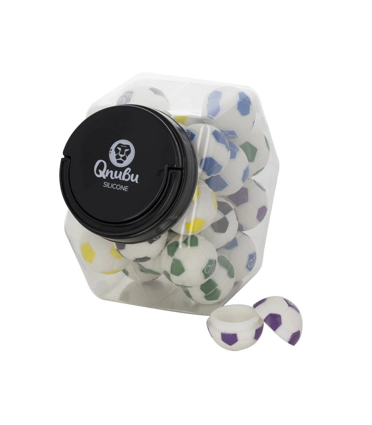 MAEX0168 - QNUBU - SILICONE CONTAINERS WITH DISPLAY | BALL 8ml 25pcs