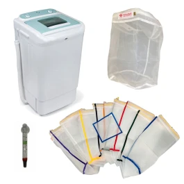 KBUBLARGE9PUEX - BUBBLEXTRACTOR KIT - LARGE WASHING MACHINE WITH 9 MEDICAL NETS 120L BAGS