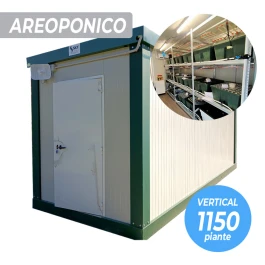 LAB006 - INDOORLINE - PREFABRICATED VERTICAL LABORATORY 1150 PLANTS - AREOPONIC - 3 LEVELS | 600x240x270h cm