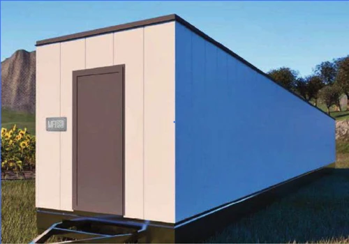 NM1005 - INDOORLINE - NIMA - MOBILFARM ONE WHEELS GROWROOM PREFABRICADO SOBRE RUEDAS | 750x250x240h cm