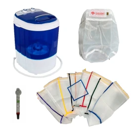 KBUBSMALL9PUEX - KIT BUBBLEXTRACTOR - LAVADORA PEQUEÑA CON 9 BOLSAS DE MALLAS MEDICINALES 20L