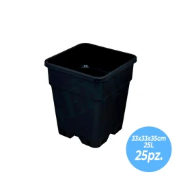 60028BOX - BOX SQUARE POTS | 33x33x35h cm - 25L - 25pcs.
