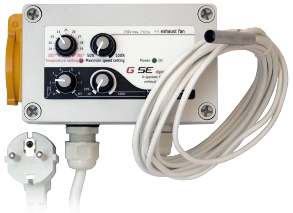 FC02210EU - CONTRÔLEUR DE VENTILATEUR DIGITAL 1 CANAL TEMPÉRATURE ET HYSTÉRÉSIS 10A EU (1 VENTILATEUR)