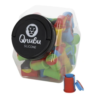MAEX0166 - QNUBU - CONTENANTS EN SILICONE AVEC AFFICHAGE | BARREL 11ml 50pcs