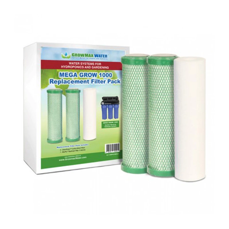 GMWPACKMEGA - GROWMAX WATER - FILTRES DE REMPLACEMENT POUR MEGAGROW 1000L/DAY