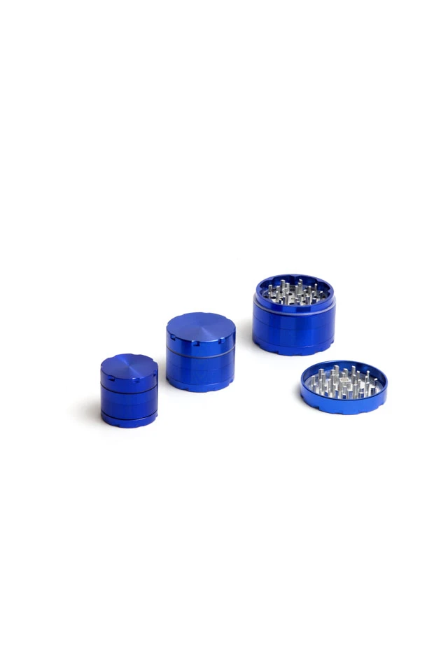 912183 - GRINDER DE LUXE ALUMINIUM 40MM 4 PARTS LIGHT BLUE