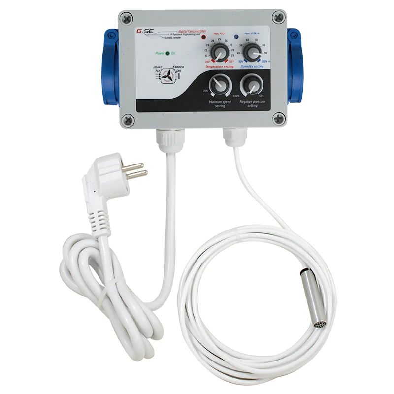 FC12-210EU-AC - GSE - FANCONTROLLER DIGITALE 2 CANALI TEMPERATURA, UMIDITA', VELOCITA' MINIMA E SOTTOPRESSIONE | 10A