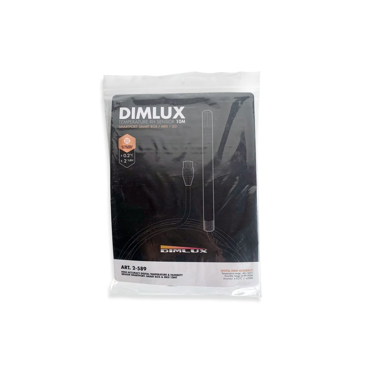 2-589 - DIMLUX - SENSORE UMIDITA RELATIVA PER SMART CONTROLLER DIMLUX AD ALTA PRECISIONE  SONDA 10M