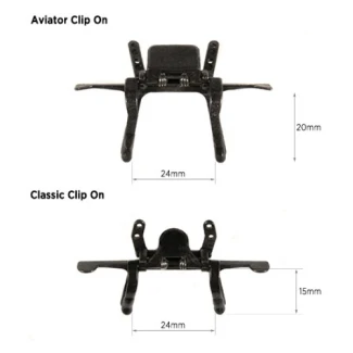 AVIATOR CLIP-ON LED LENTI METHOD SEVEN