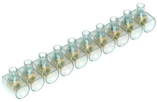 MB25 - MORSETTO CAPICORDA UNIPOLARE IN BARRA DA 10 PZ