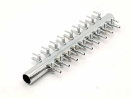 MANIFOLD 24 USCITE IN ACCIAIO CONNESSIONE INGRESSO 18MM  CONNESSIONE USCITE 4MM