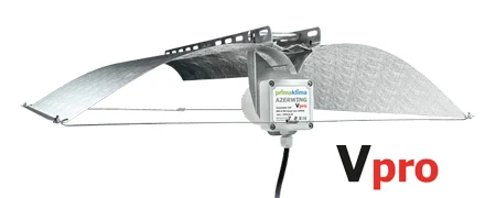 LA55VPROCMH - AZERWING MEDIUM V PRO RIFLESSIONE 95% CON PORTALAMPADA PGZ18 PER CMH/LEC 500X710CM