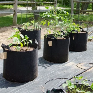 ROOT POUCH - VASO IN GEOTESSILE CON MANICI Ø 96 cm DA 378L | Indoorline