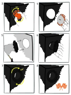 SECRET JARDIN - KIT CABLE FLANGE + STRUMENTO DI TAGLIO | Ø70mm
