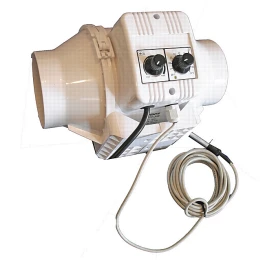 TT125UN - VENTS - ASPIRATORE TT125UN CON TERMOSTATO E VELOCITA' MINIMA CABLATO | Ø 125mm - 280mc/h