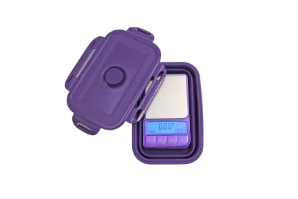 BILANCIA DIGITALE KENEX OMEGA OMG-200 MAX 200 GRAMMI STEP 0,01G CON VASCHETTA IN SILICONE PIEGHEVOLE