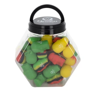 QNUBU - CONTENITORI IN SILICONE CON DISPLAY | SKULL 15ml