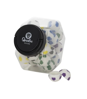 MAEX0168 - QNUBU - CONTENITORI IN SILICONE CON DISPLAY | PALLA 8ml 25pz
