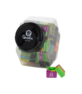 QNUBU - CONTENITORI IN SILICONE CON DISPLAY | CUBO 9ml 35pz