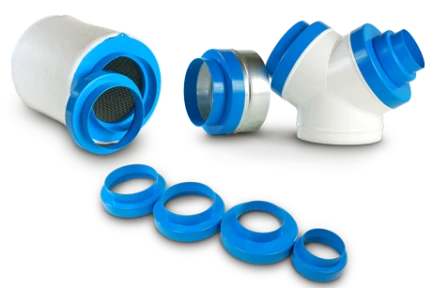 RIDUZIONE DA 100 A 125 MM CARBON ACTIVE  HOMELINE