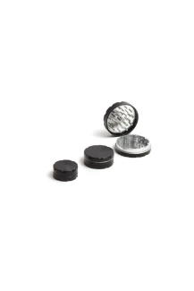 GRINDER DE LUXE ALLUMINIO 62MM 2 PARTI NERO